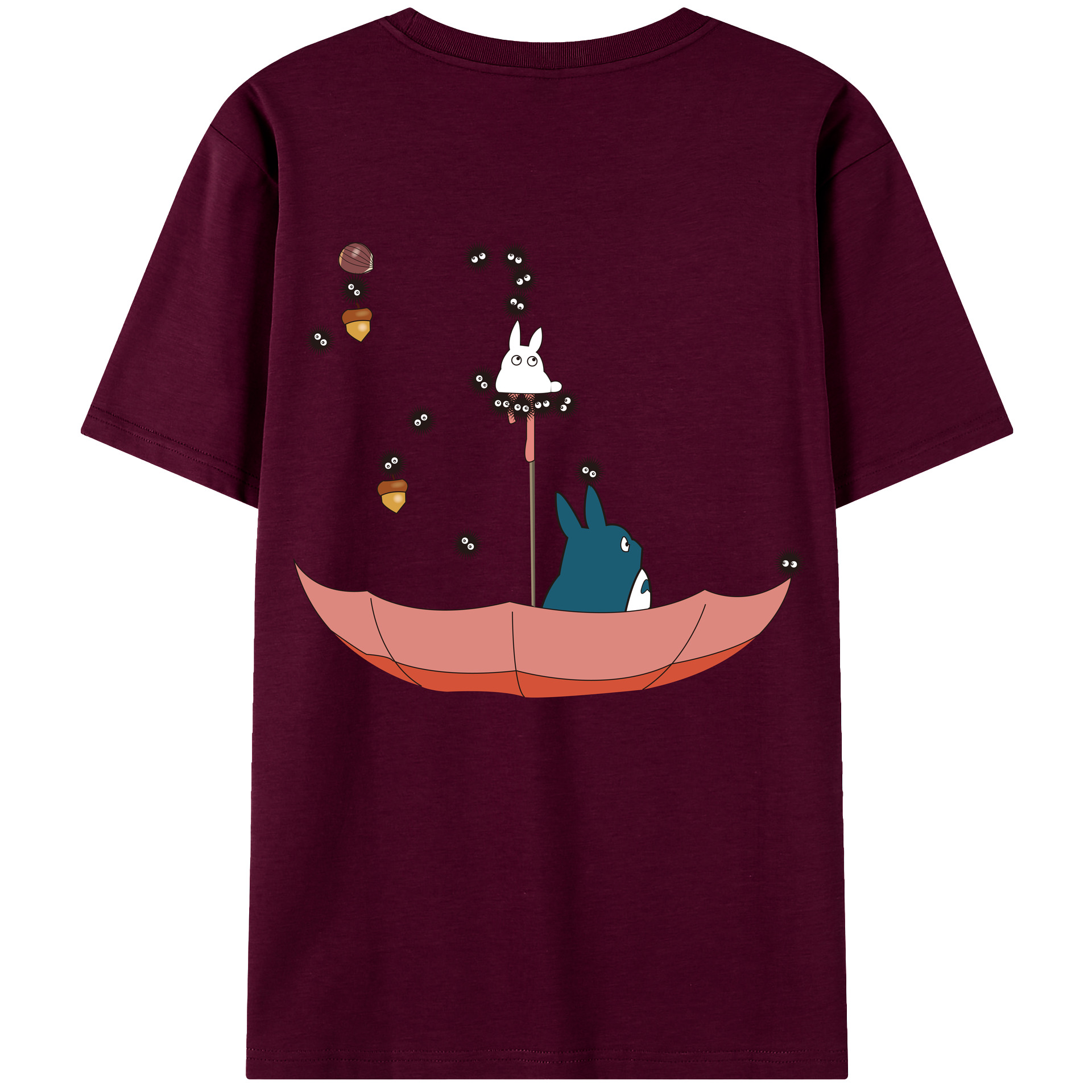 （画像用） となりのトトロ 草壁メイ 草壁サツキ My Neighbor Totoro Satsuki Kusakabe Mei Kusakabe レディース半袖Tシャツ(バックプリント)